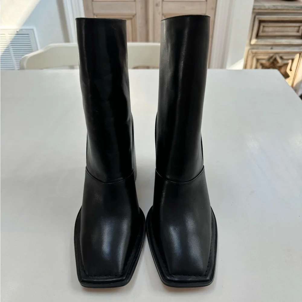 Alias Mae black leather square toe heeled boots - Picture 5 of 5